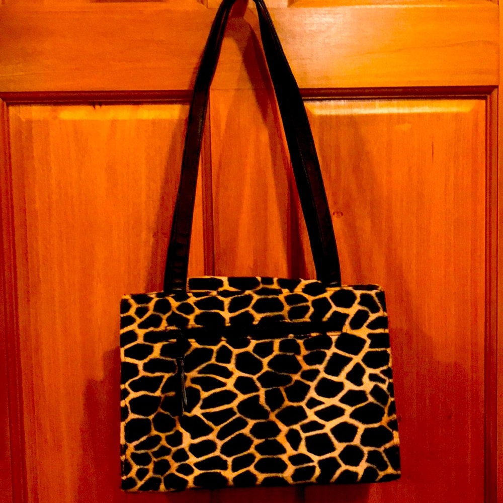 Leopard print purse.